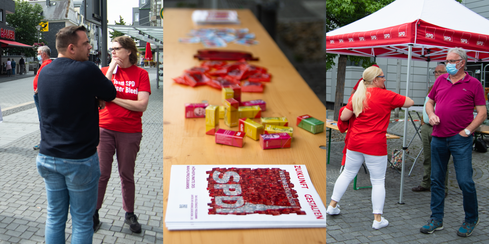 1. Informationsstand am Rathaus