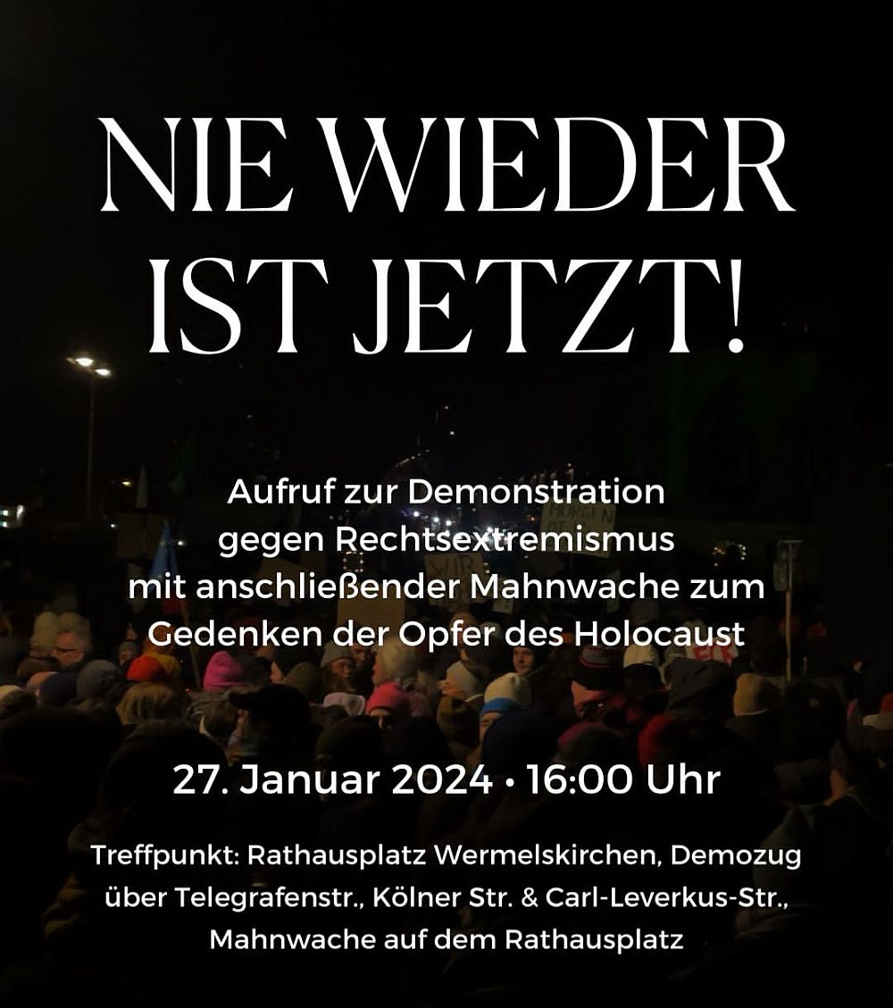 Aufruf zur Demo am 27.01.2024