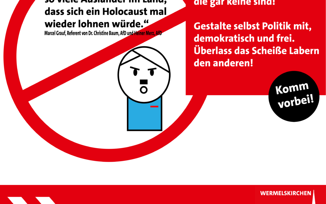 Wenn Du was verändern willst, komm vorbei !