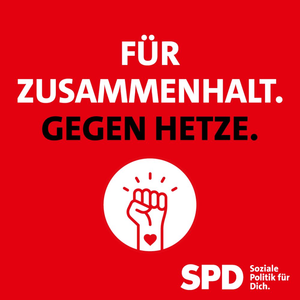„Für Zusammenhalt. Gegen Hetze.”